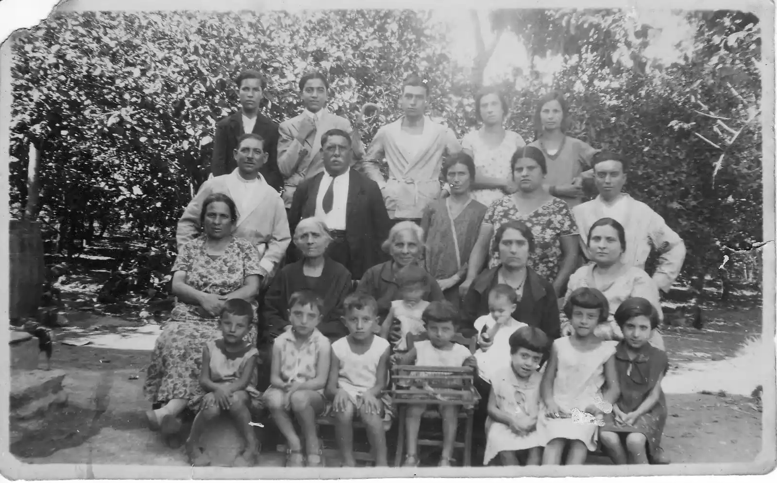 Three generations of an Italian family, early 1900s